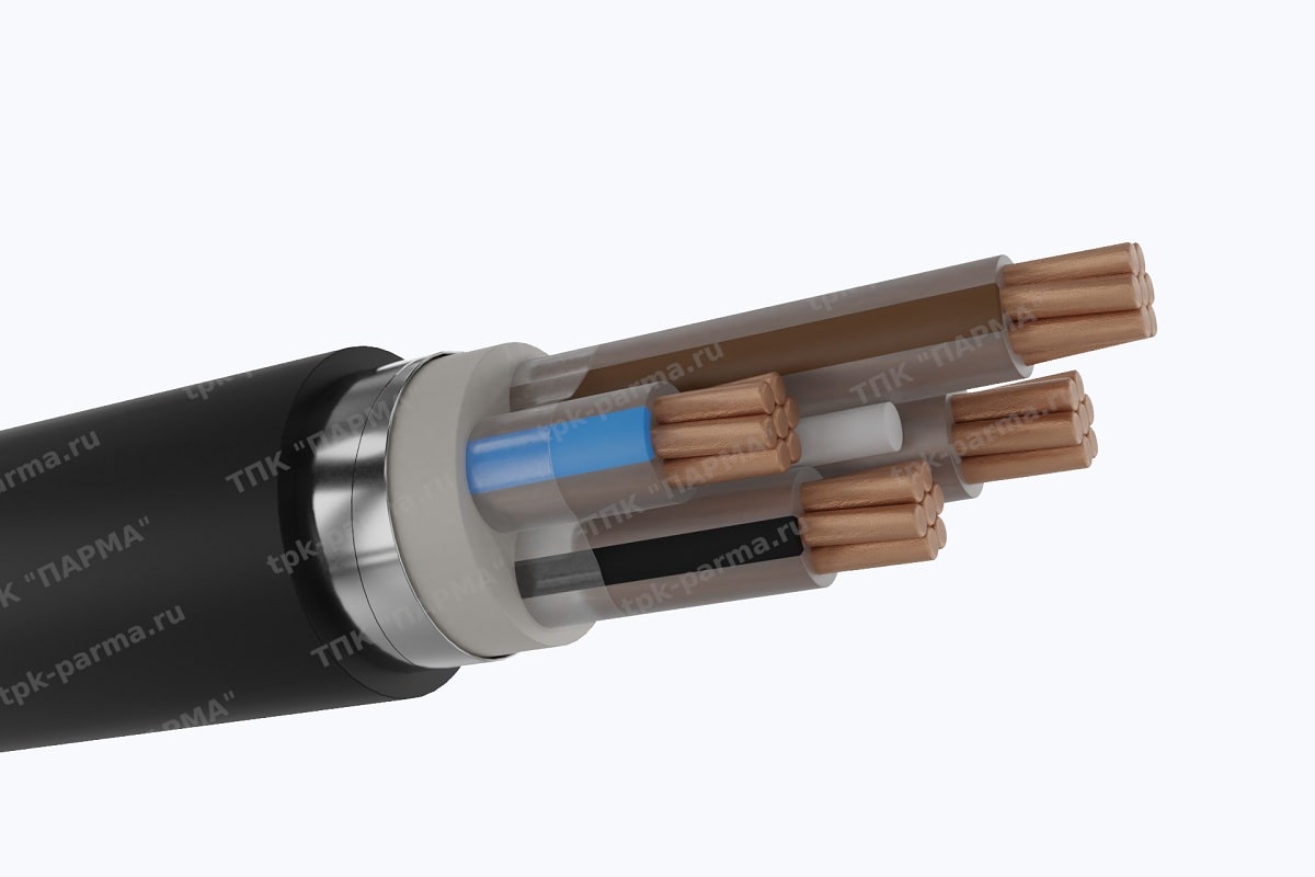 Фотография провода Кабель ПвБбШп(г) 3х185+1х50 - 1кВ