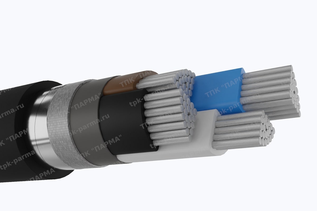 Фотография провода Кабель АПвБШвнг(A)-ХЛ 3х70 - 1кВ